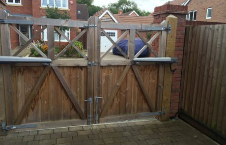 Winford Softwood Solid Automated Wooden Driveway Gates