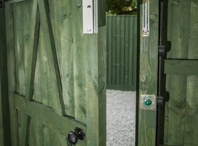 green timber gate