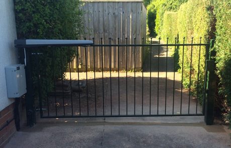 Wrought Iron Effect Straight Top Metal Swing Gates Bristol