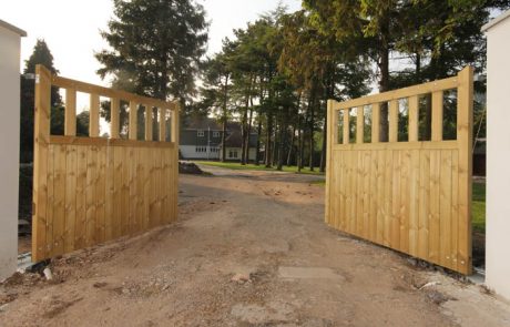 Winford Softwood Solid Automated Wooden Driveway Gates