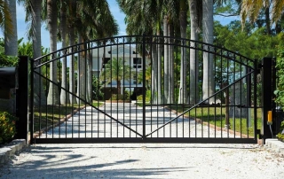 electric wrought iron driveway gates