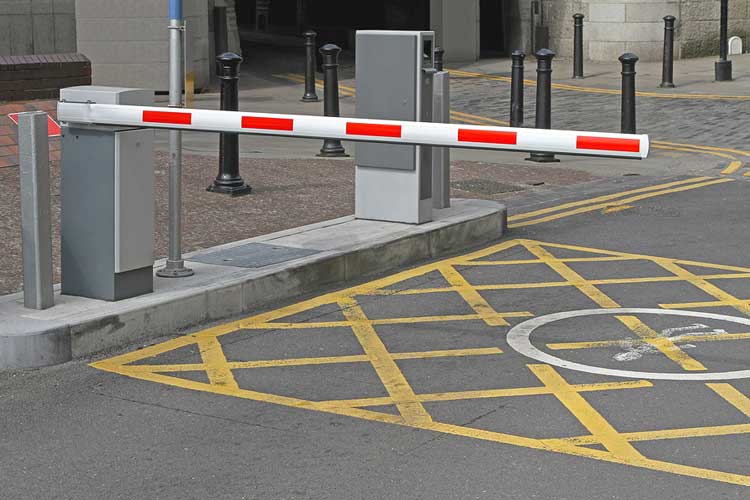 Car park barriers for vehicle access control