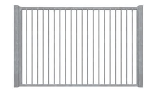 vertical bars galvanised sliding commercial metal gates