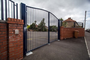 steel commercial school education facility fencing automated gates palisade south west